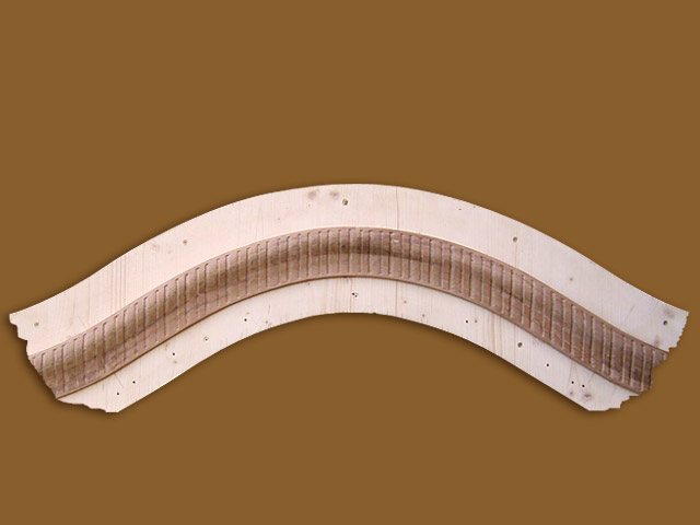 Geschnitzter T&uuml;rbogen 60cm hoch