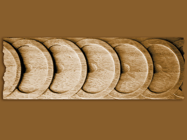 Geschnitzte Schlagleiste f&uuml;r T&uuml;r 